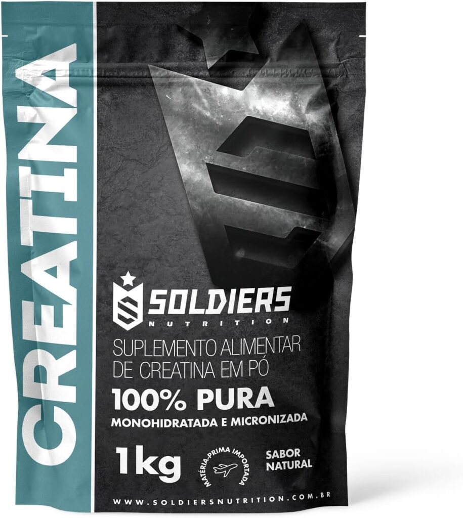 Creatina Monohidratada 1Kg 100 Pura Importada Soldiers Nutrition