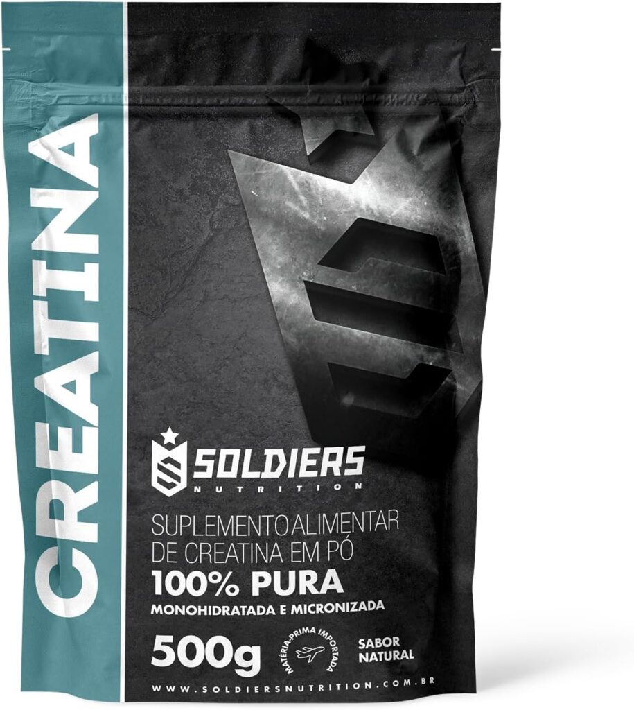 Creatina Monohidratada 500g 100 Pura Importada Soldiers Nutrition