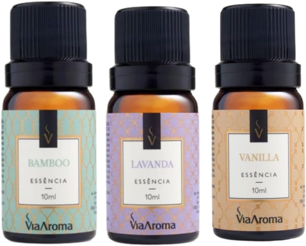 Kit 3 Essencias Via Aroma De Aromatizador Aromaterapia 10ml Lavanda Francesa