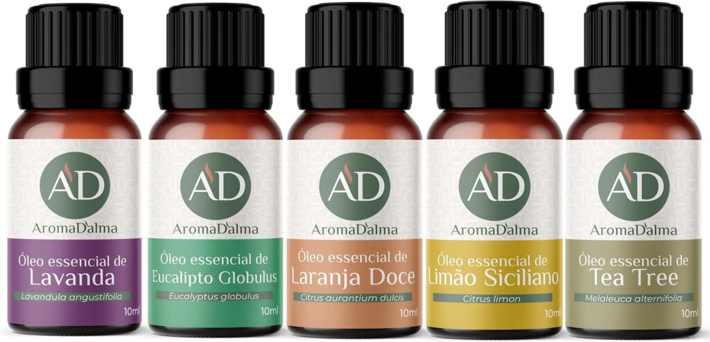 Kit Oleo Essencial Completo Para Aromaterapia Os 5 Aromas Mais Populares 100