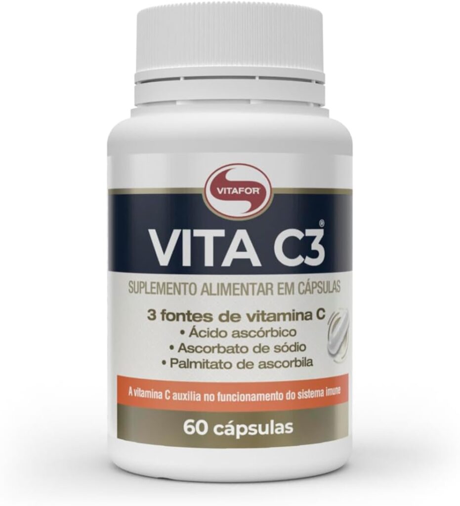 Vita C3 Vitamina C 60 Caps Vitafor 1g Por Caps