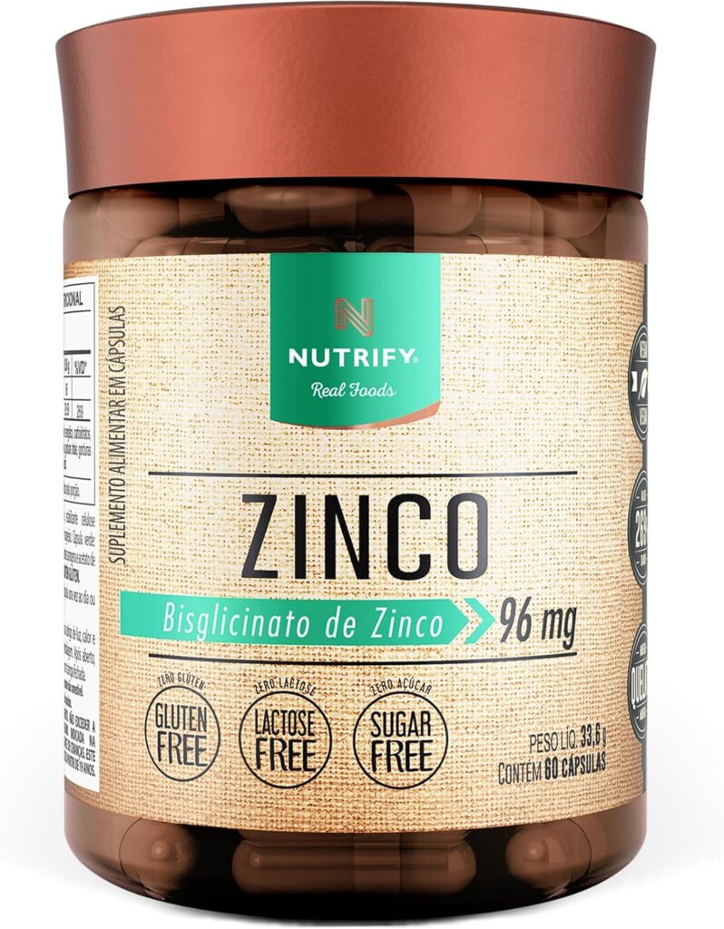 Vitamina de Zinco Nutrify 60 capsulas