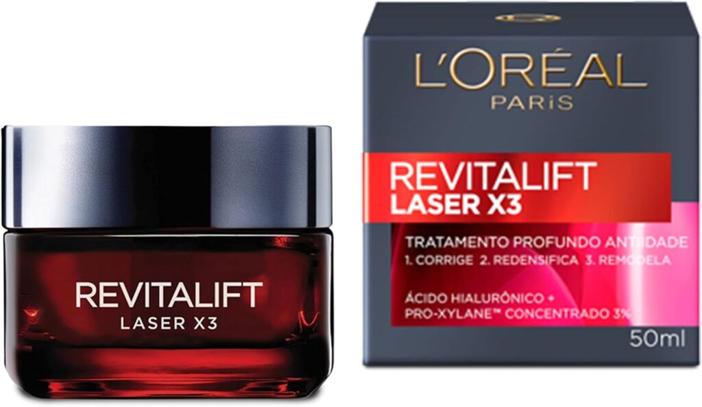 LOreal Paris Creme Facial Anti idade Laser X3 Diurno Revitalift 50ml