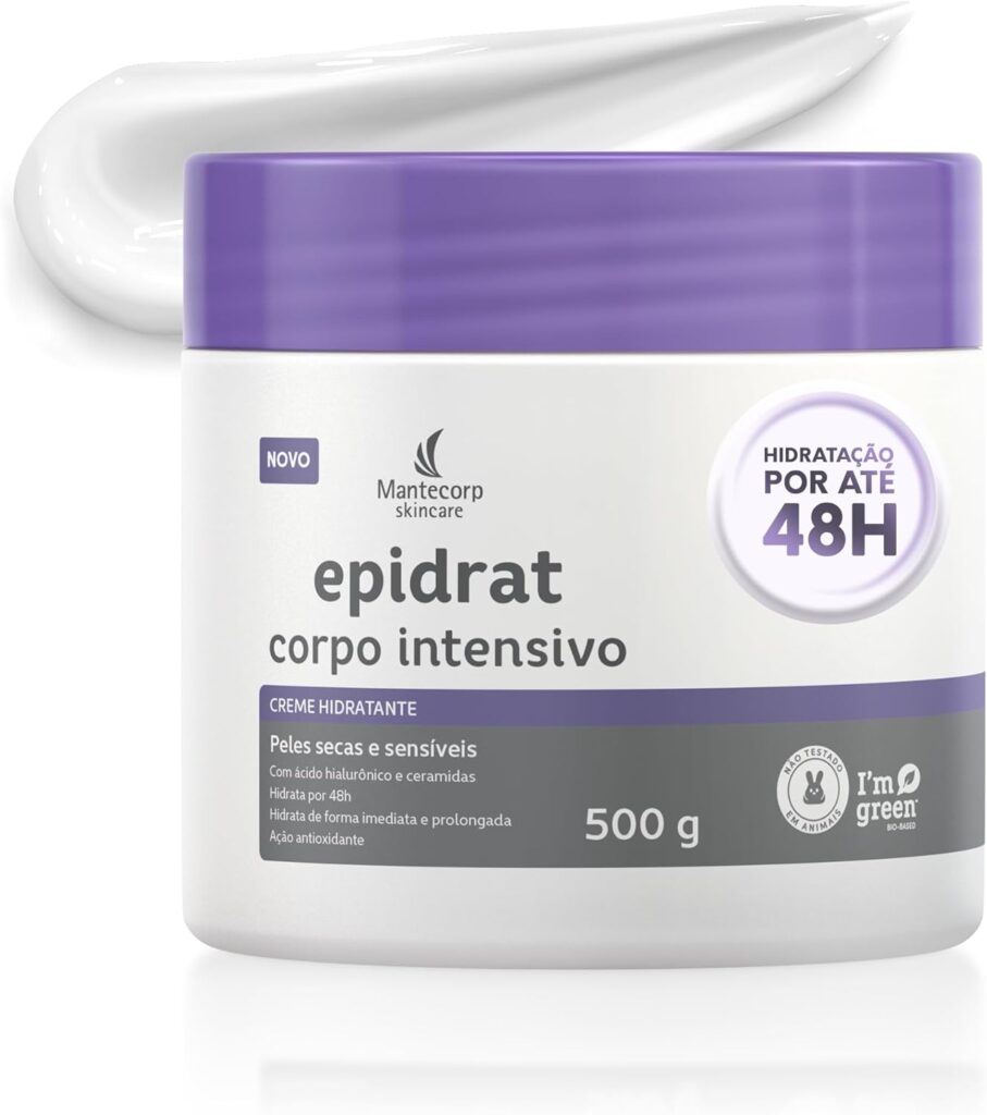 MANTECORP Creme Hidratante Epidrat Corpo Intensivo Hidrata e Acalma a Pele Mantem Hidratacao