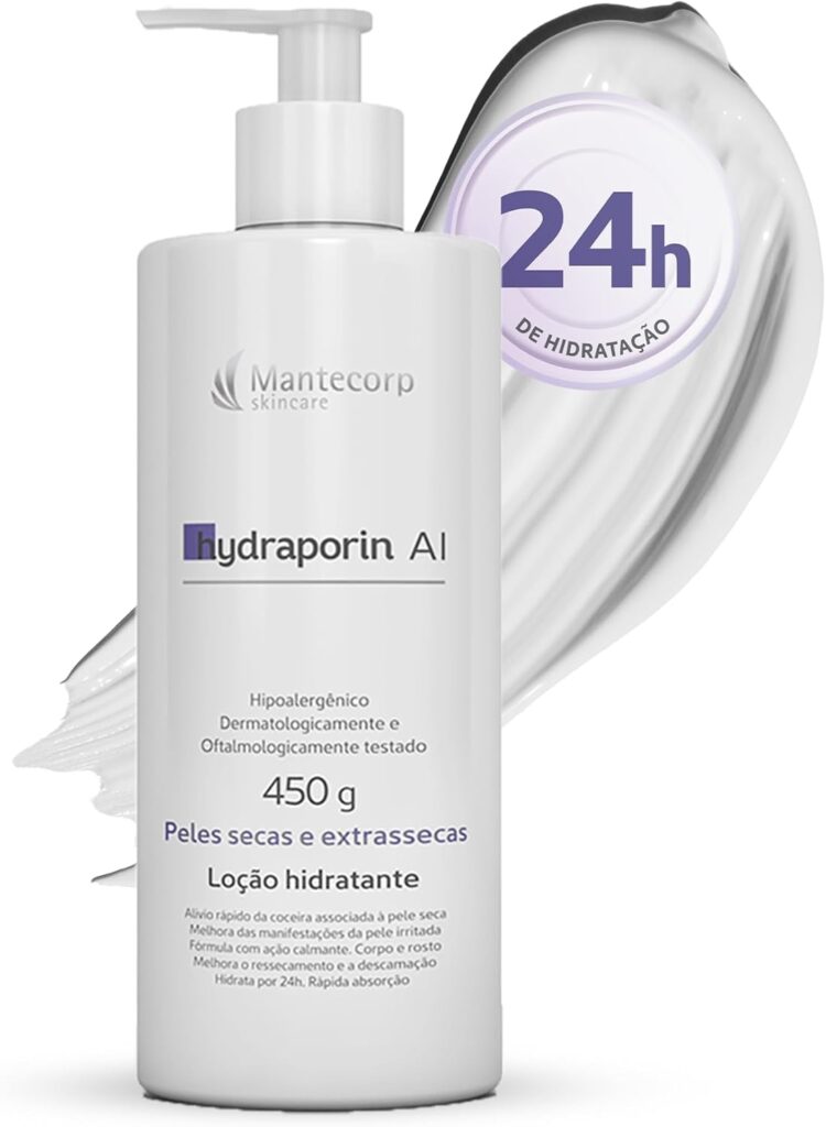 MANTECORP Hidratante Corporal Hydraporin AI Hidratacao Intensa para Peles Secas e Sensiveis