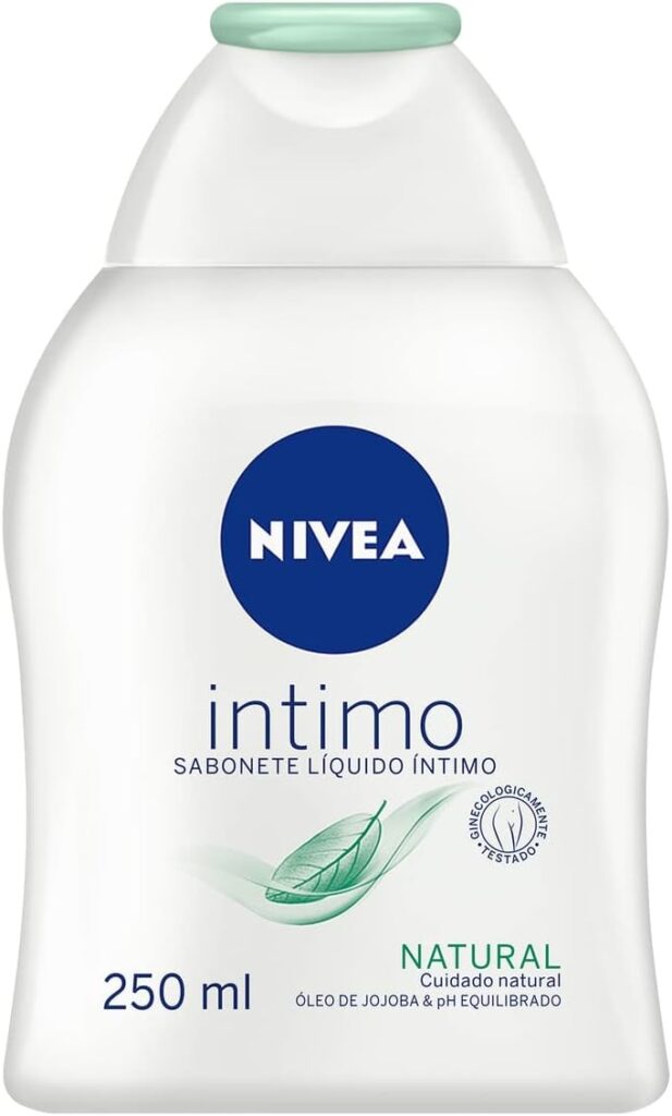 NIVEA Sabonete Liquido Intimo Natural 250ml Mantem o ph natural com extrato de camomila e oleo de jojoba
