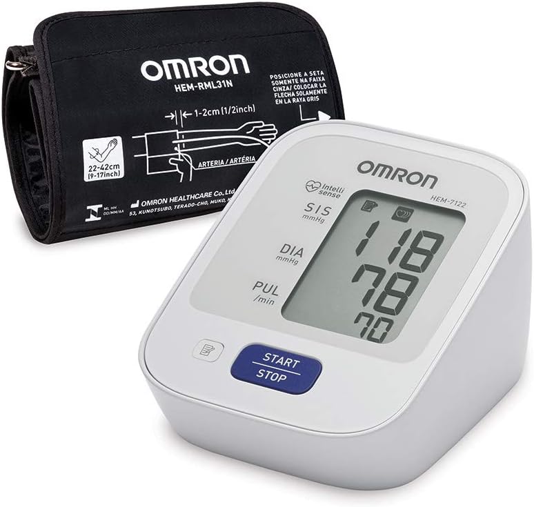 OMRON Monitor de Pressao Arterial de Braco Control Hem 7122 Branco
