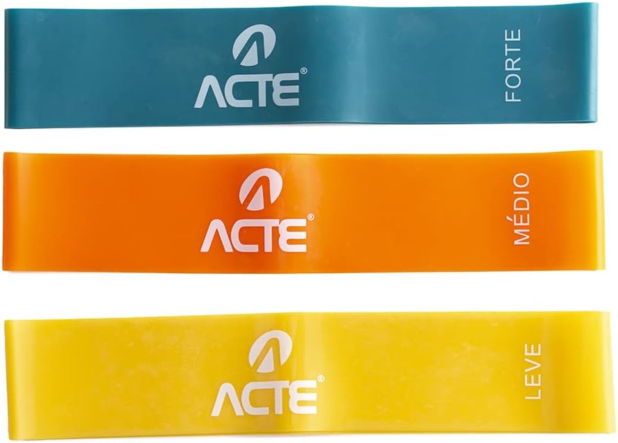 Acte, Kit com 3 Faixas Elásticas Mini Band T71