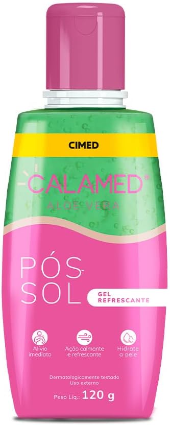Cimed Gel Pos Sol Calamed Aloe Vera Acao Refrescante 120Ml