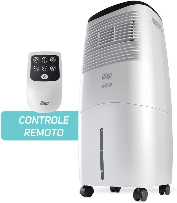 Climatizador de Ar Frio AIR PROTECT 20 Litros com Painel Touch em Led e 6 Funcoes Baixo Ru