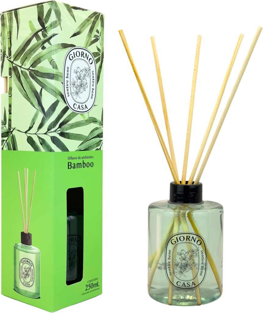 Difusor de Fragrancia Para Casa Perfumada e Aromatizada Bamboo Giorno Casa
