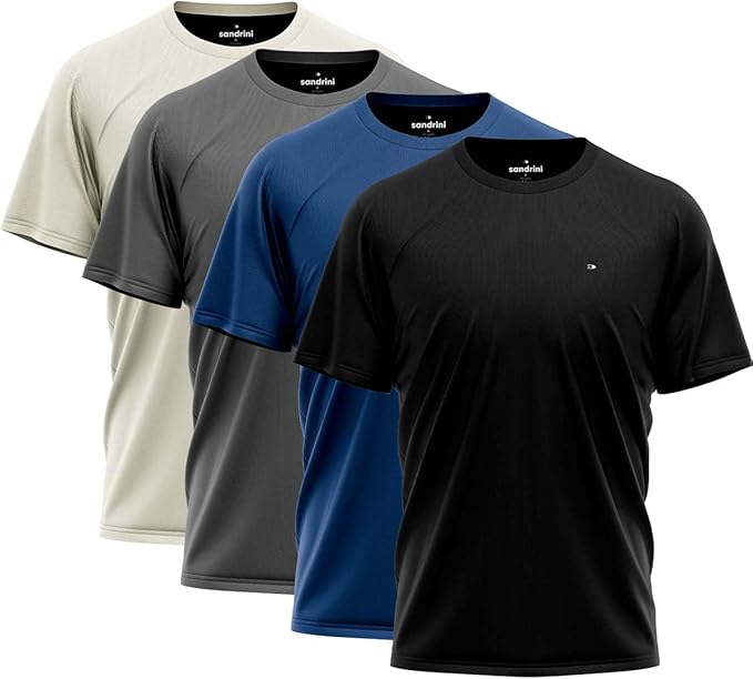 Kit 4 Camisas Dry fit Sandrini Masculina Academia Treino Uv