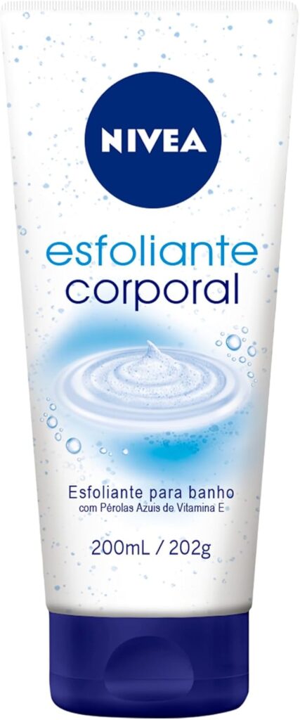 NIVEA Esfoliante Corporal para Banho 200ml Auxilia na renovacao celular com vitamina E e
