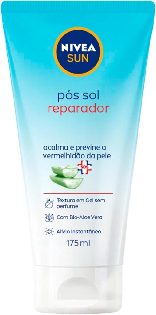 NIVEA SUN Pos Sol Reparador 175ml Com bio Aloe Vera o pos sol acalma e previne a vermelhi