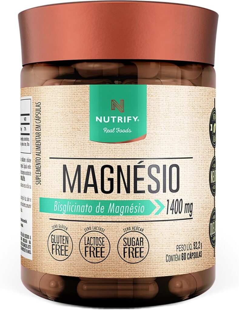 Nutrify Magnesio 1400mg Multivitaminico Suplemento Alimentar de Maxima Absorcao Sem Gluten