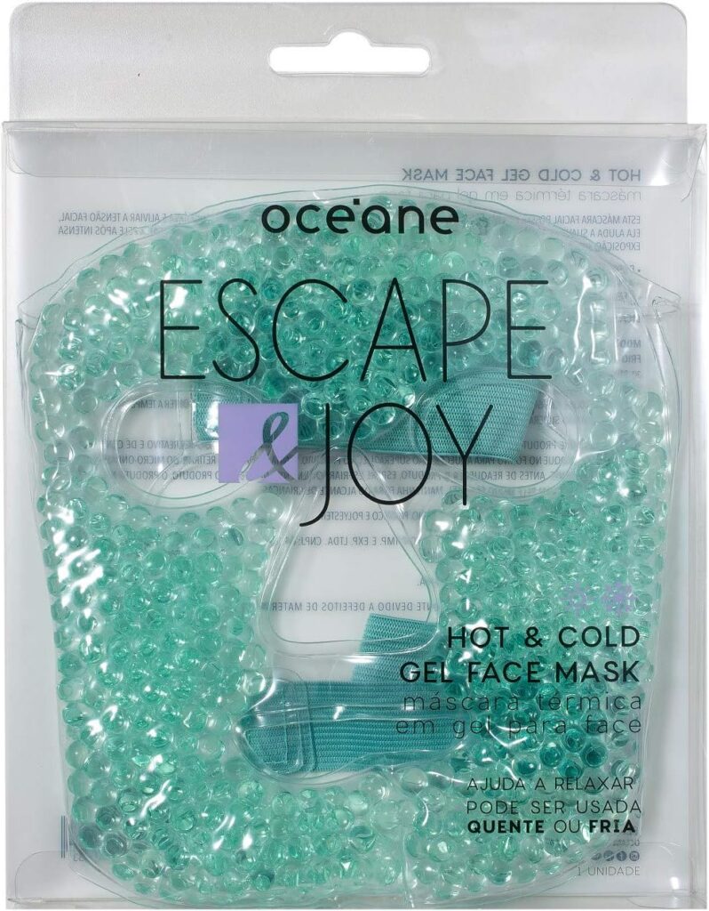 Oceane HotCold Gel Face Mask Mascara Facial Em Gel.Verde