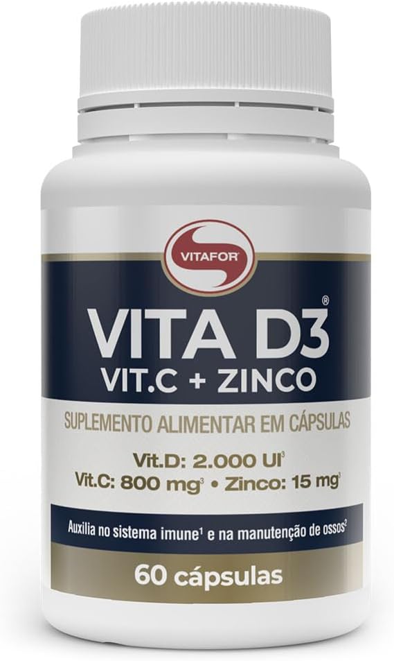 Vitafor Vita D3 Vit.C Zinco 60 Capsulas