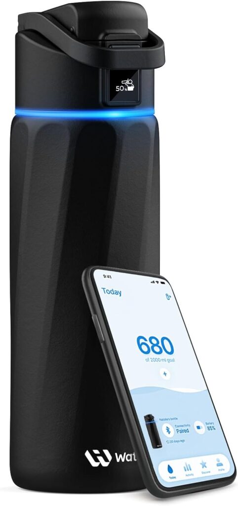 WATERH Garrafa de agua inteligente Boost com lembrete para beber agua